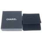 Chanel CC Logo Brooch Metal Leather Rhinestone Gold Plated Black — view 6