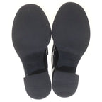 Prada Chocolate Heels Leather Loafers Shoes Black — view 5