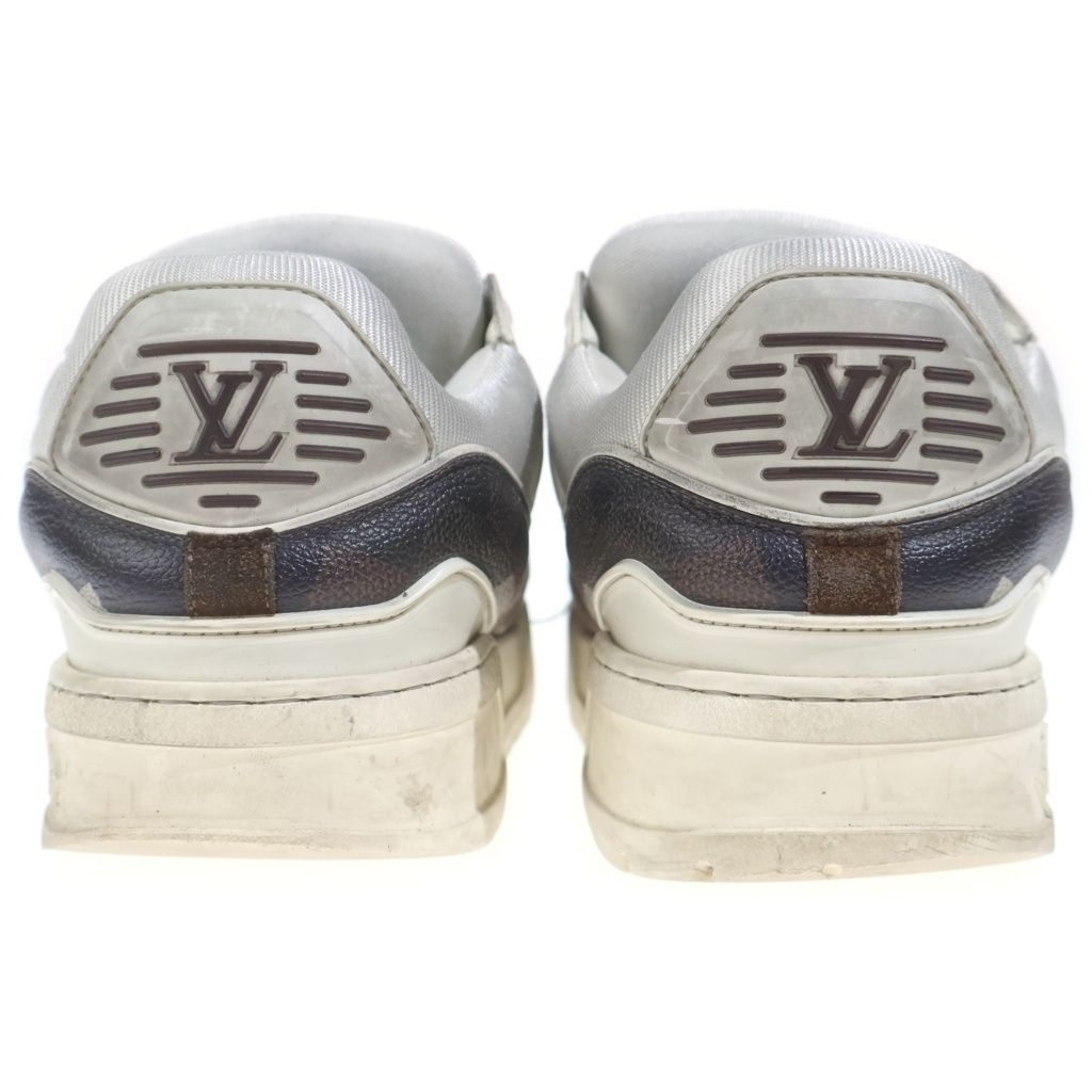 Louis Vuitton LV Sweatshirt Maxi Damoflage Damier Low Cut Sneakers Brown — view 3