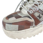 Louis Vuitton LV Sweatshirt Maxi Damoflage Damier Low Cut Sneakers Brown — view 6