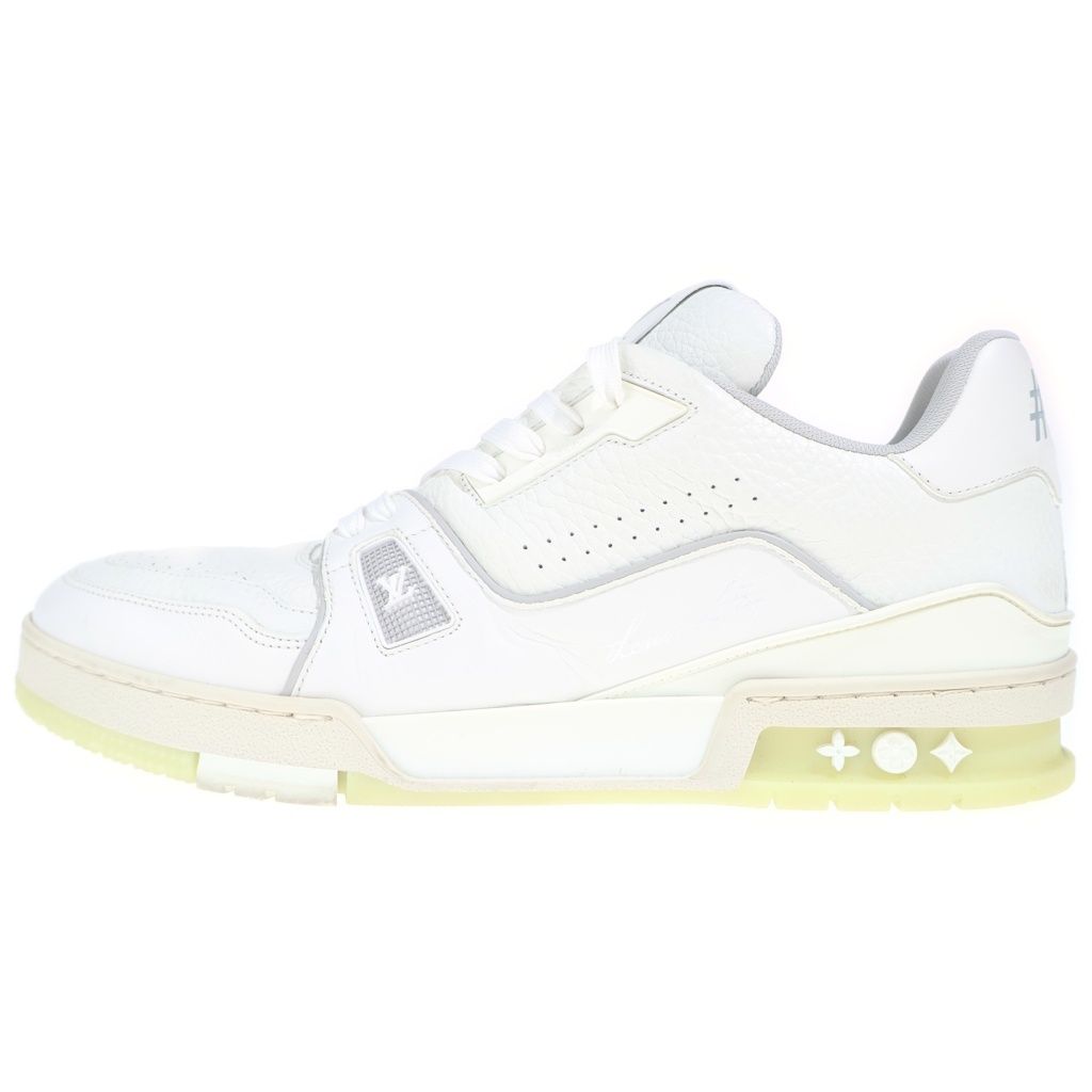 Louis Vuitton LV Trainer Line Lace Up Low Cut Sneakers White 9.5