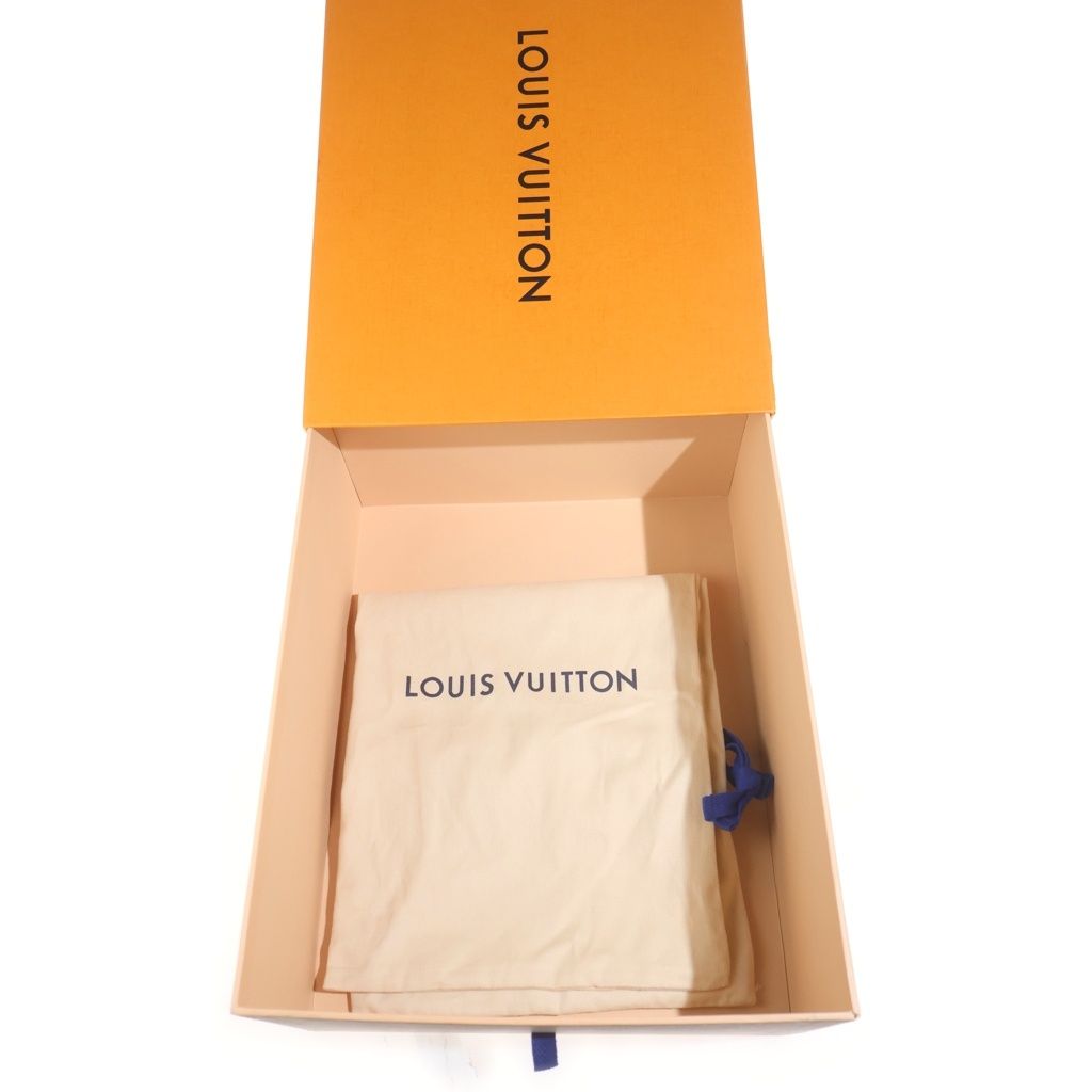 Louis Vuitton Luxembourg Line Sneakers Monogram Leather Low Cut Blue — view 6