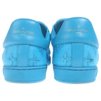 Louis Vuitton Luxembourg Line Sneakers Monogram Leather Low Cut Blue — view 3