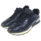 Louis Vuitton Run Away Line Croco Embossed Leather Lace Up Low Cut Sneakers — view 2