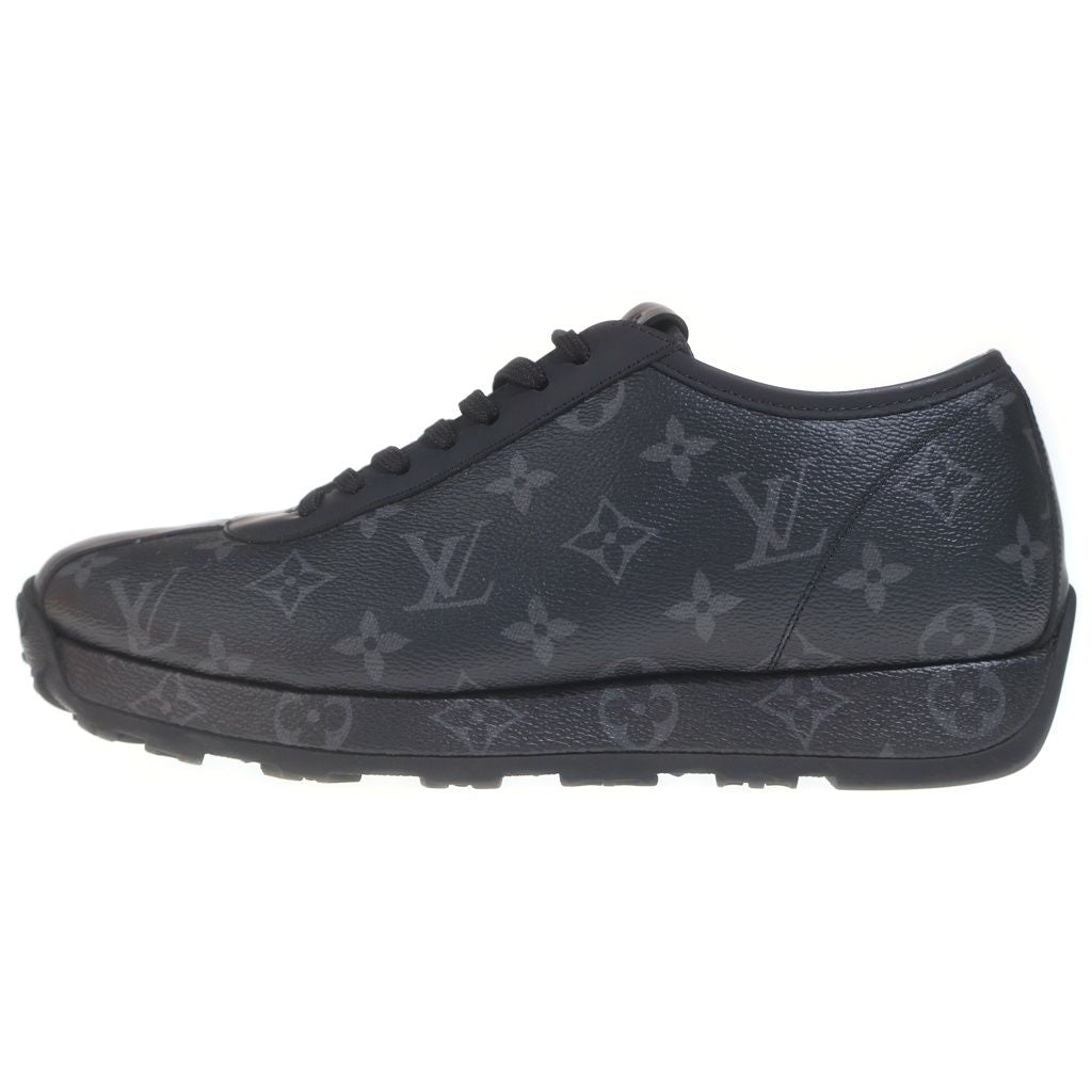 Louis Vuitton Wilderness Line Sneakers Monogram Leather Low Cut Black