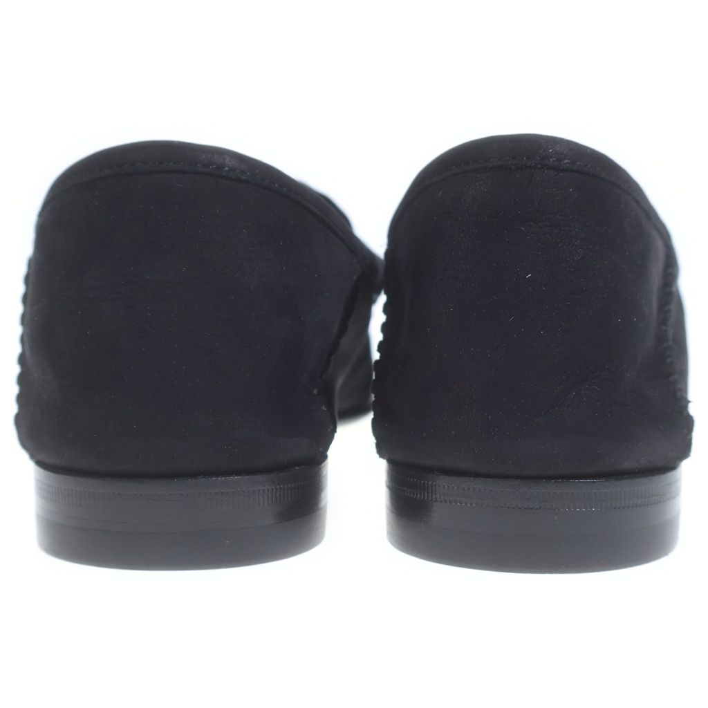 Gucci Horsebit Suede Leather Loafers Shoes Black — view 3