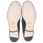 Gucci Horsebit Suede Leather Loafers Shoes Black — view 5