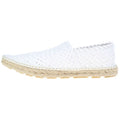 Bottega Veneta Intrecciato Espadrilles Slip on Shoes Leather White