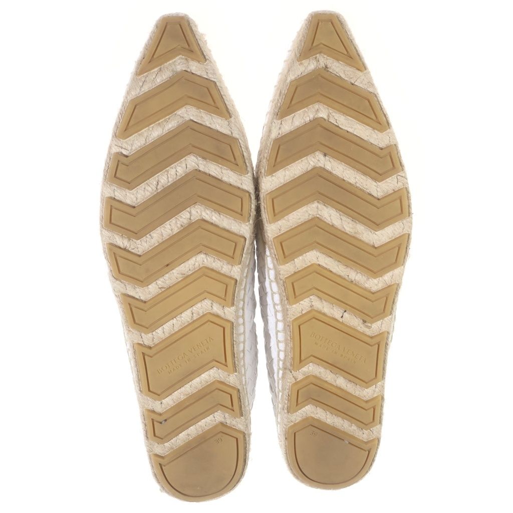 Bottega Veneta Intrecciato Espadrilles Slip on Shoes Leather White — view 5