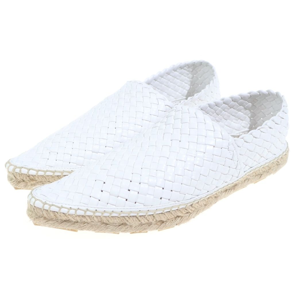 Bottega Veneta Intrecciato Espadrilles Slip on Shoes Leather White — view 2