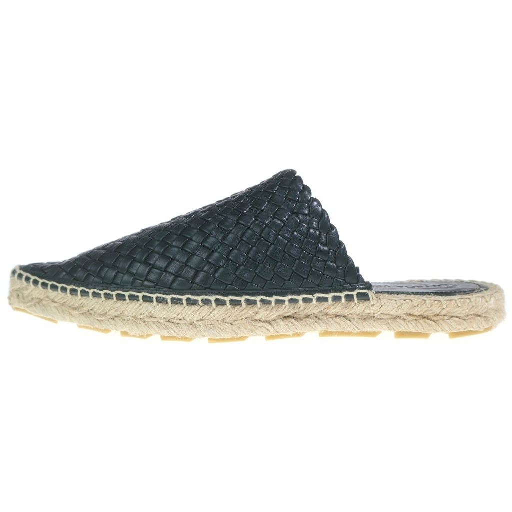 Bottega Veneta Intrecciato Espadrilles Sandals Shoes Leather Black