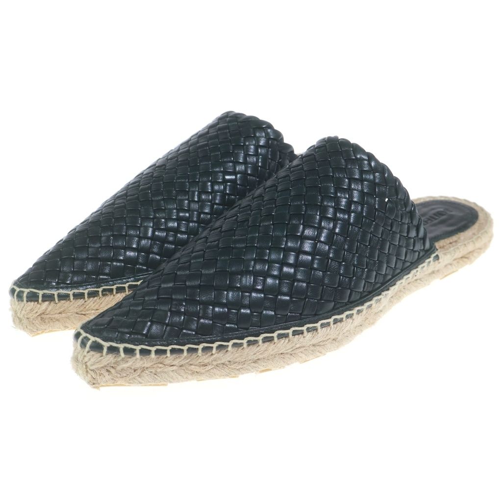 Bottega Veneta Intrecciato Espadrilles Sandals Shoes Leather Black — view 2
