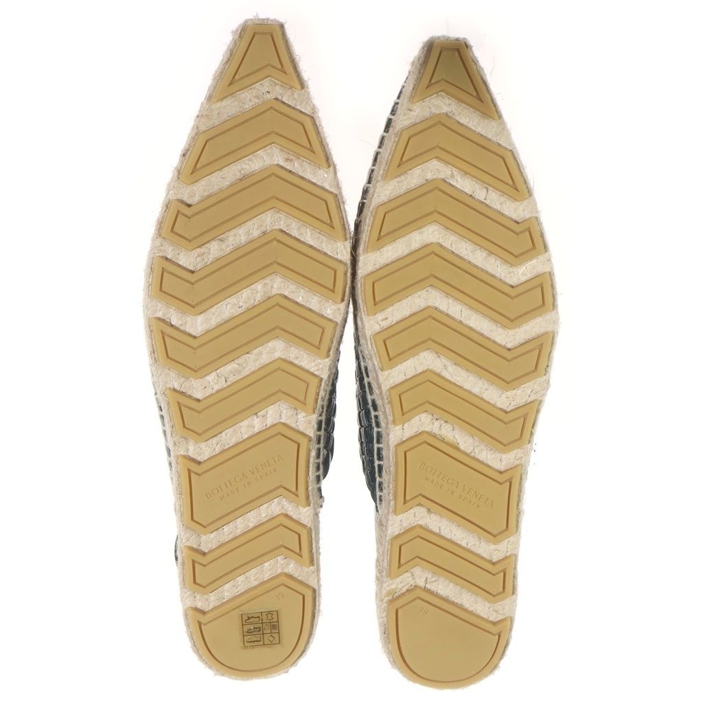 Bottega Veneta Intrecciato Espadrilles Sandals Shoes Leather Black — view 5