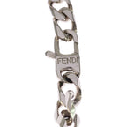 Fendi Baguette FF Logo Chain Bracelet Silver — view 4