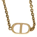 Dior Petit CD Double Necklace Logo Star Chain Gold — view 3
