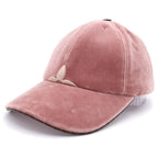 Louis Vuitton LV Touch Velour Monogram Flower Embroidery Baseball Cap Hat Pink