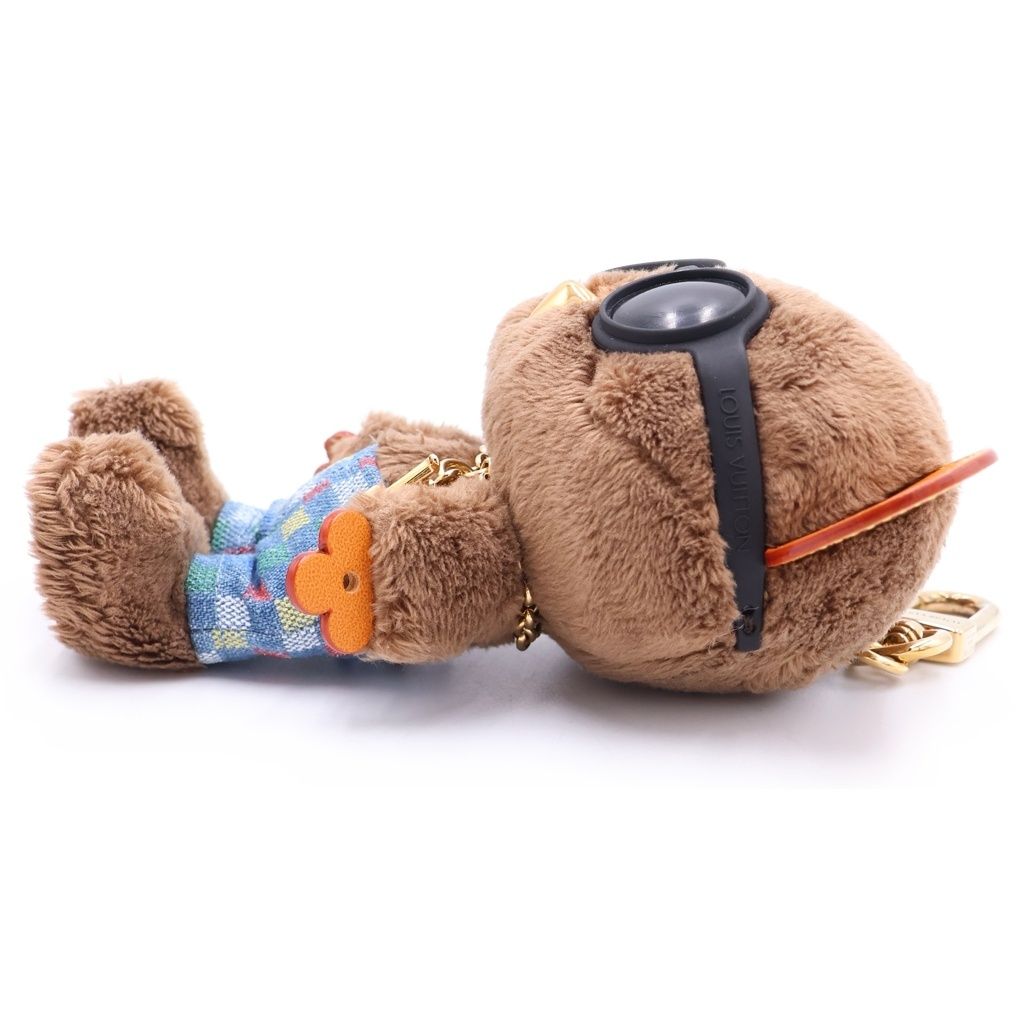 Louis Vuitton LV Bear Bag Charm Key Holder Brown Gold — view 4
