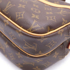 Louis Vuitton Monogram Reporter PM Leather Shoulder Bag Brown — view 5
