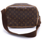 Louis Vuitton Monogram Reporter PM Leather Shoulder Bag Brown — view 2