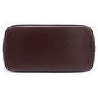 Louis Vuitton Damier Alma PM Handbag Brown Leather Gold — view 4