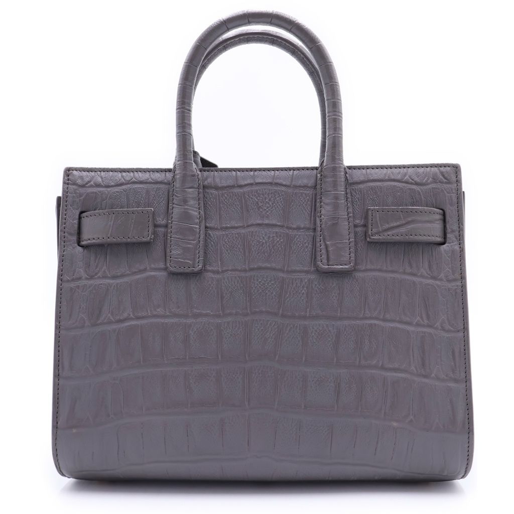 Saint Laurent Paris Sac Dojour Nano 2-Way Shoulder Bag Croco — view 2
