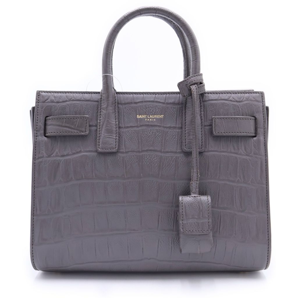 Saint Laurent Paris Sac Dojour Nano 2-Way Shoulder Bag Croco