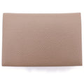 Hermes Calvi Duo Etoupe Epsom Coin Case Mini Wallet Gray Ju Brown Leather