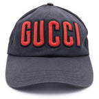 Gucci Logo Mesh Cap Hat Cotton Black — view 4