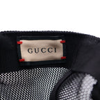 Gucci Logo Mesh Cap Hat Cotton Black — view 6