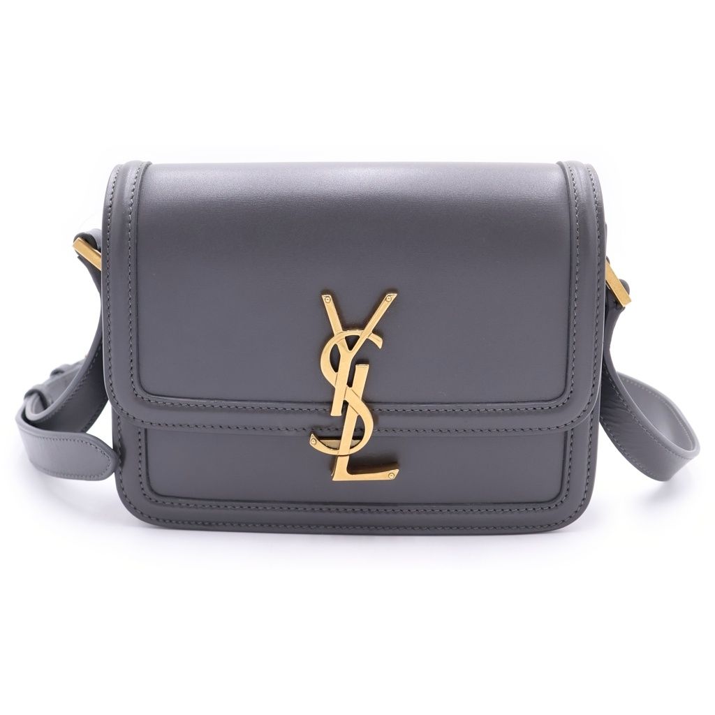 Saint Laurent Solferino Shoulder Bag Leather Logo