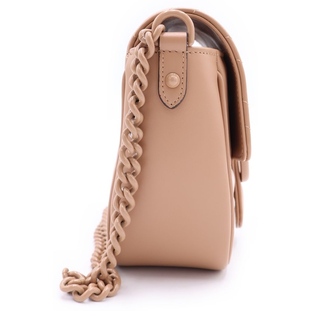 Gucci GG Marmont Quilted Leather Shoulder Bag Beige — view 3