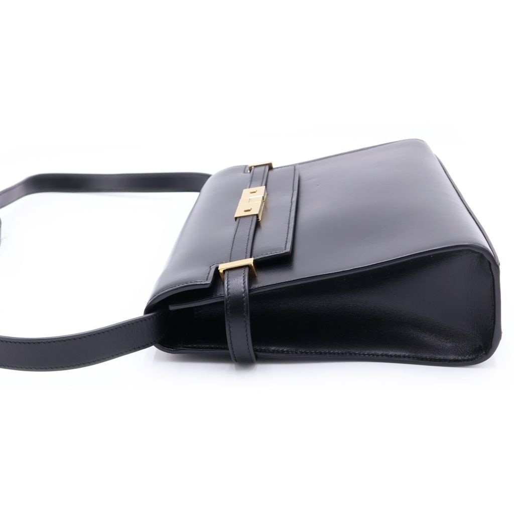 Saint Laurent Paris Manhattan Shoulder Bag Black Leather — view 3