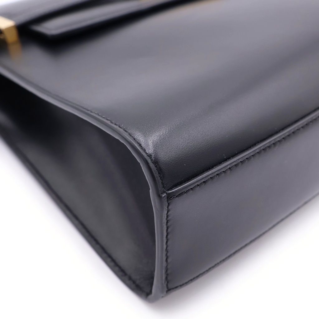 Saint Laurent Paris Manhattan Shoulder Bag Black Leather — view 6
