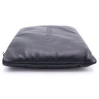 Saint Laurent Paris Puffy Pouch Clutch Large Leather Black — view 3