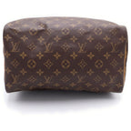 Louis Vuitton Monogram Speedy 30 Handbag Gold Cadena Brown — view 4