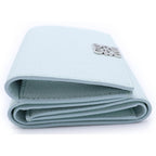 Loewe Anagram Logo Plate Trifold Leather Compact Wallet Light Blue — view 3