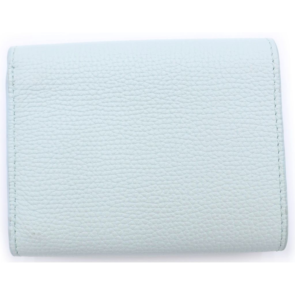 Loewe Anagram Logo Plate Trifold Leather Compact Wallet Light Blue — view 2