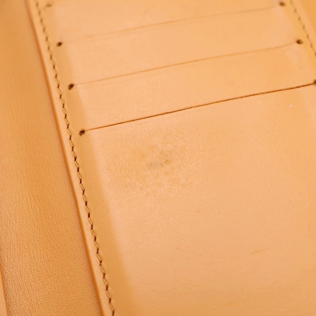Louis Vuitton Portefeuille Capucines Compact Wallet Trifold Leather Saffron — view 5