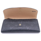 Louis Vuitton Monogram Empreinte Portefeuille Emily Wallet Leather Noir — view 4