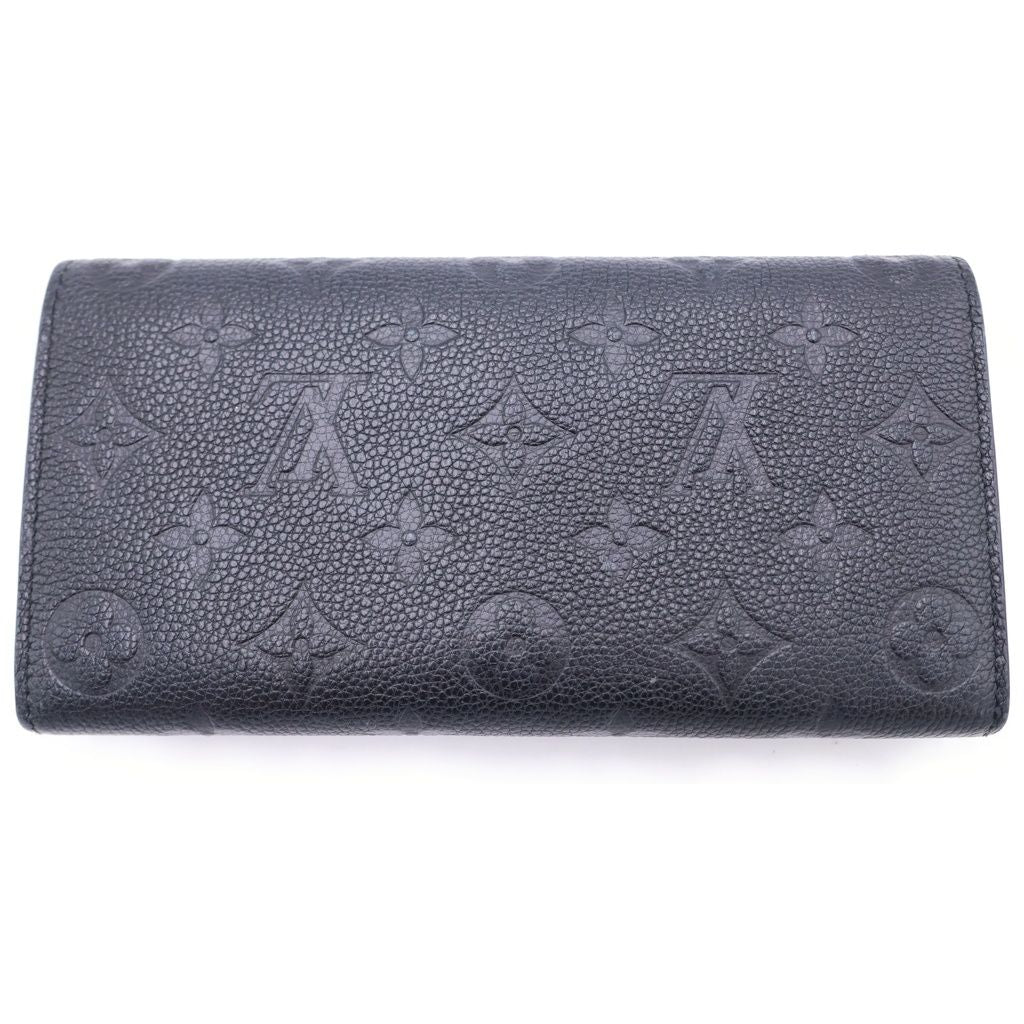 Louis Vuitton Monogram Empreinte Portefeuille Emily Wallet Leather Noir — view 2