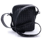 Bottega Veneta Intrecciato Leather Shoulder Bag Black — view 2