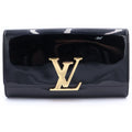 Louis Vuitton Vernis Pochette e East West NM Clutch Handbag Black