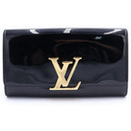 Louis Vuitton Vernis Pochette e East West NM Clutch Handbag Black