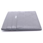 Celine Large Card Holder Triomphe Embossed Calfskin Gray — view 3
