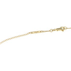 Celine Triomphe Brass Pearl Necklace Gold — view 5