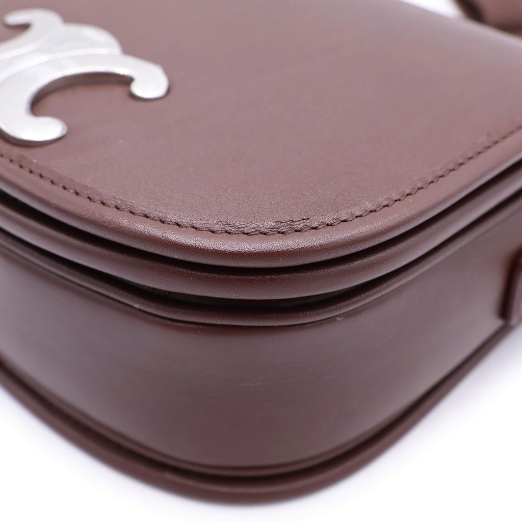 Celine Small Besace Strap Triomphe Small Shoulder Bag Brown — view 5