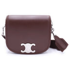Celine Small Besace Strap Triomphe Small Shoulder Bag Brown