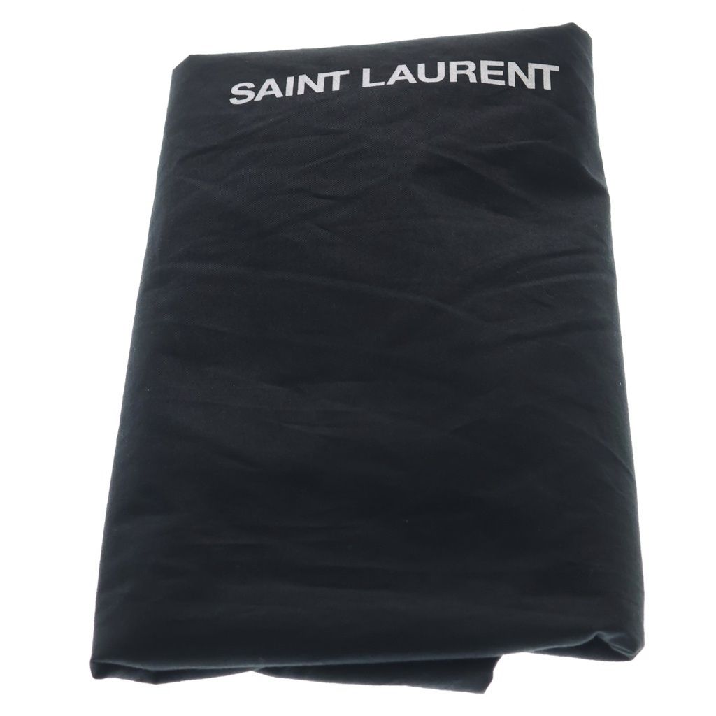 Saint Laurent Paris Rive Gauche Tote Canvas Leather Logo White Black Beige — view 8