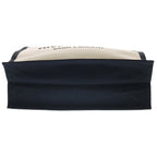 Saint Laurent Paris Rive Gauche Tote Canvas Leather Logo White Black — view 4