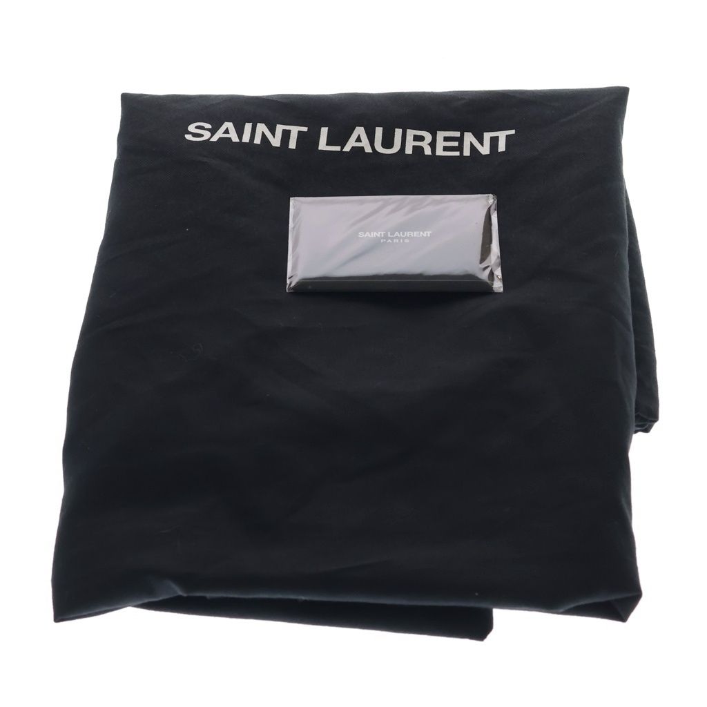 Saint Laurent Paris Rive Gauche Tote Canvas Leather Logo White Black — view 8